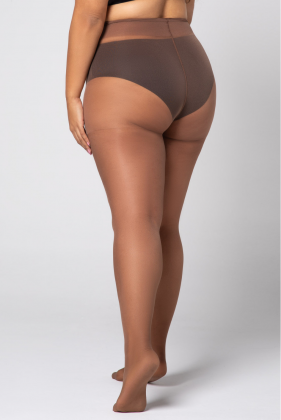 QUEEN SIZE CHARLOTTE 20 TIGHTS SMOKY TOPAZ - 2